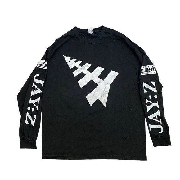 RARE Jay Z Parental Advisory Tour Long Sleeved T Shirt Size XLarge - Picture 2 of 5